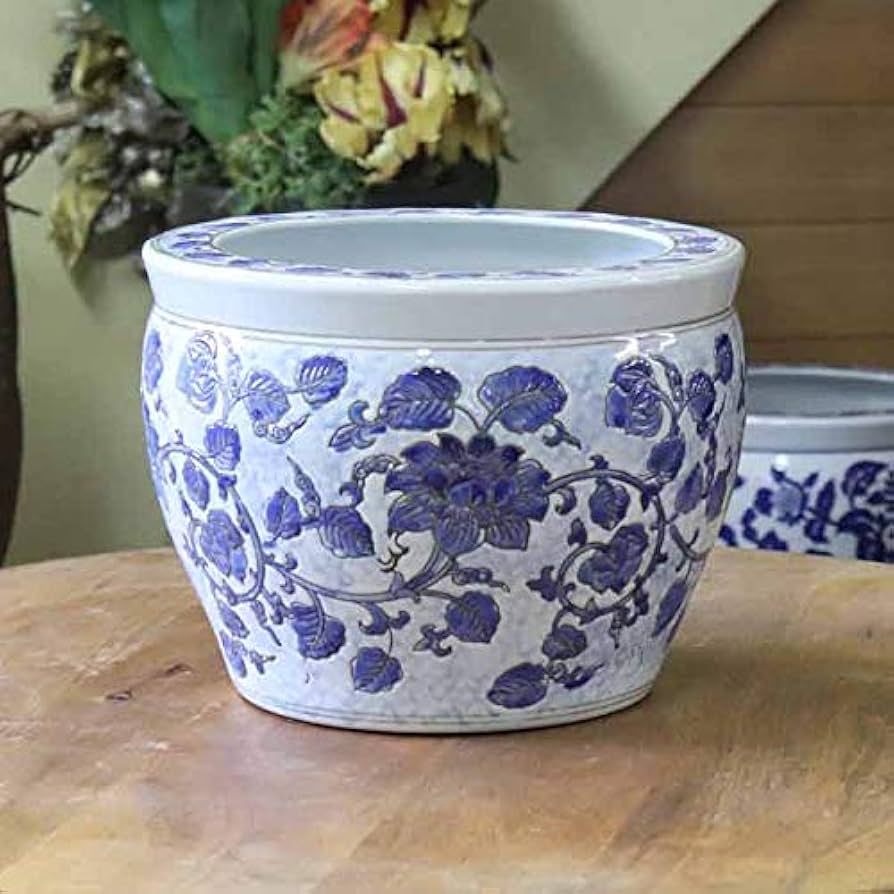 水鉢 大型 藍花 10号 睡蓮鉢 火鉢 水連鉢 和モダン ビオトープ 水鉢 大型 藍花 10号 睡蓮鉢 火鉢 水連鉢 和モダン ビオトープ 水鉢